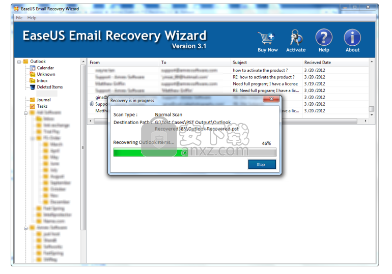 EaseUS Email Recovery Wizard(Outlook邮件恢复工具)