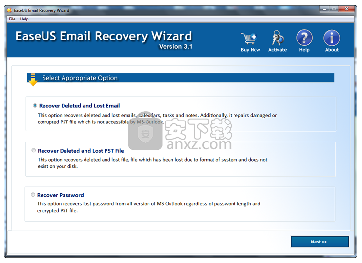 EaseUS Email Recovery Wizard(Outlook邮件恢复工具)