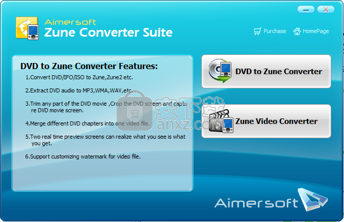 Aimersoft Zune Converter Suite(Zune视频转换器)