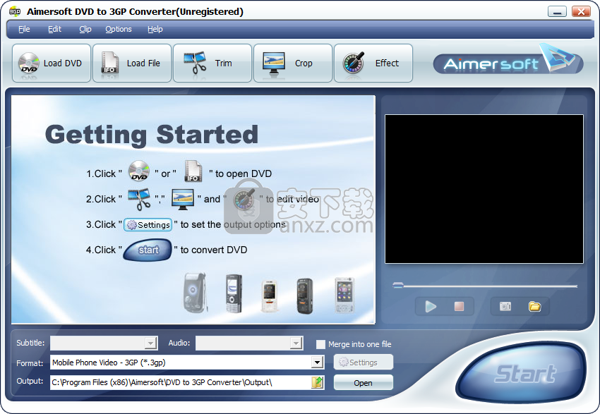 Aimersoft DVD to 3GP Converter(DVD转3GP转换器)