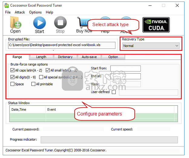 Cocosenor Word Password Tuner(Excel密码恢复软件)