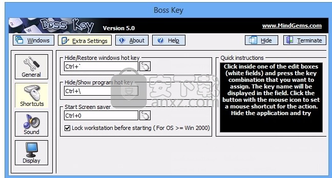 Boss Key(桌面窗口与文件隐藏工具)