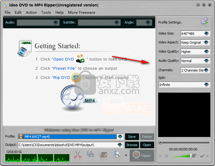 idoo DVD to MP4 Ripper(dvd转mp4格式转换器)