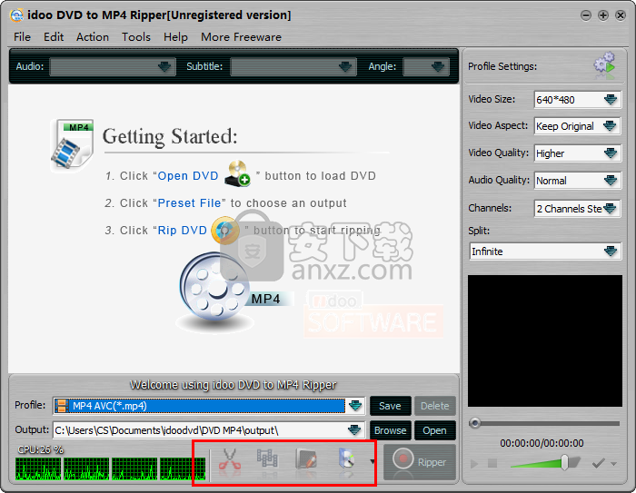 idoo DVD to MP4 Ripper(dvd转mp4格式转换器)