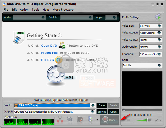 idoo DVD to MP4 Ripper(dvd转mp4格式转换器)