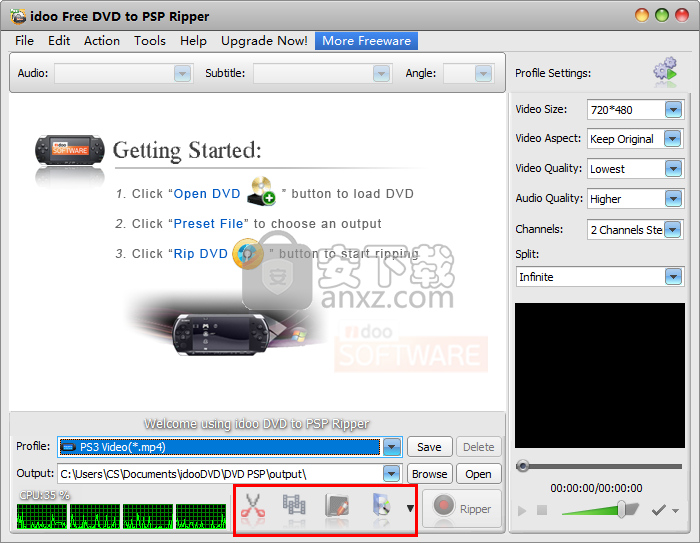 idoo Free DVD to PSP Ripper(DVD转PSP转换器)