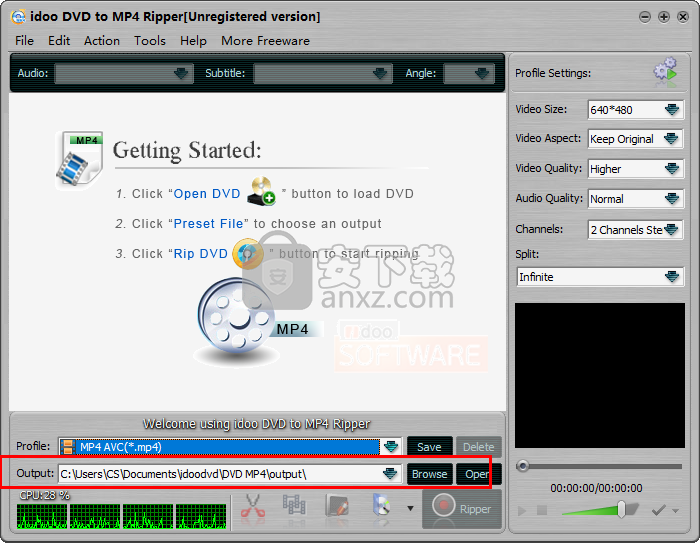 idoo DVD to MP4 Ripper(dvd转mp4格式转换器)