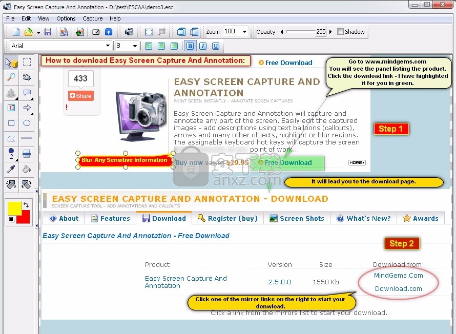 Easy Screen Capture & Annotation(屏幕捕捉与注释)