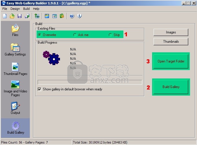 Easy Web Gallery Builder(HTML图库与幻灯片制作)