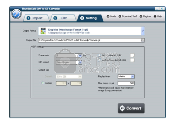 ThunderSoft SWF to GIF Converter(SWF转GIF转换器)