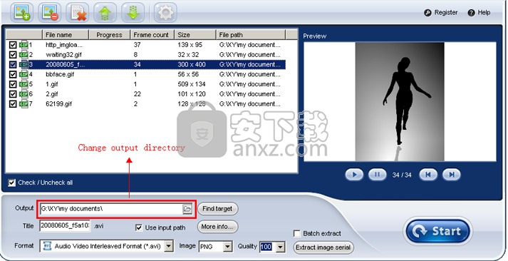 ThunderSoft GIF to AVI Converter(GIF转AVI转换器)