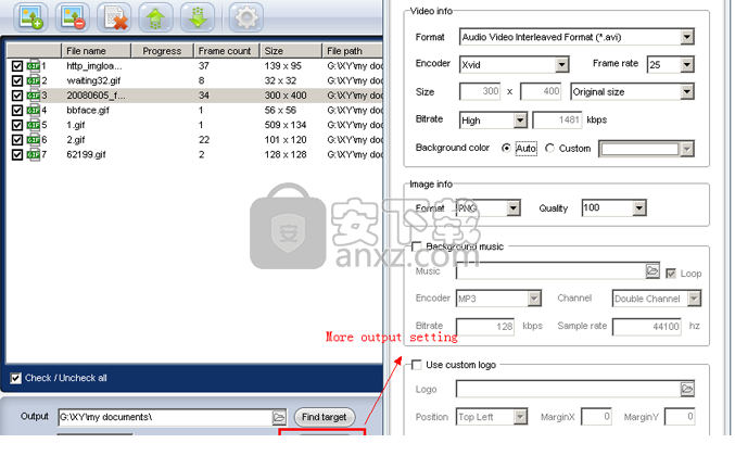 ThunderSoft GIF to AVI Converter(GIF转AVI转换器)