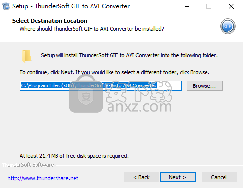 ThunderSoft GIF to AVI Converter(GIF转AVI转换器)