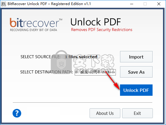 BitRecover Unlock PDF(pdf保护解除软件)