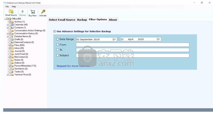 Outlook Webmail Backup Wizard(数据文件备份工具)