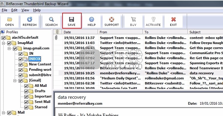 Thunderbird Backup Wizard(Thunderbird备份工具)