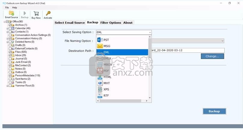 Outlook Webmail Backup Wizard(数据文件备份工具)