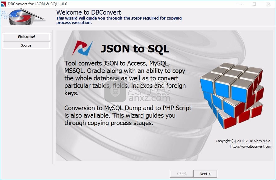 DBConvert for JSON and SQL(数据库文件转换工具)