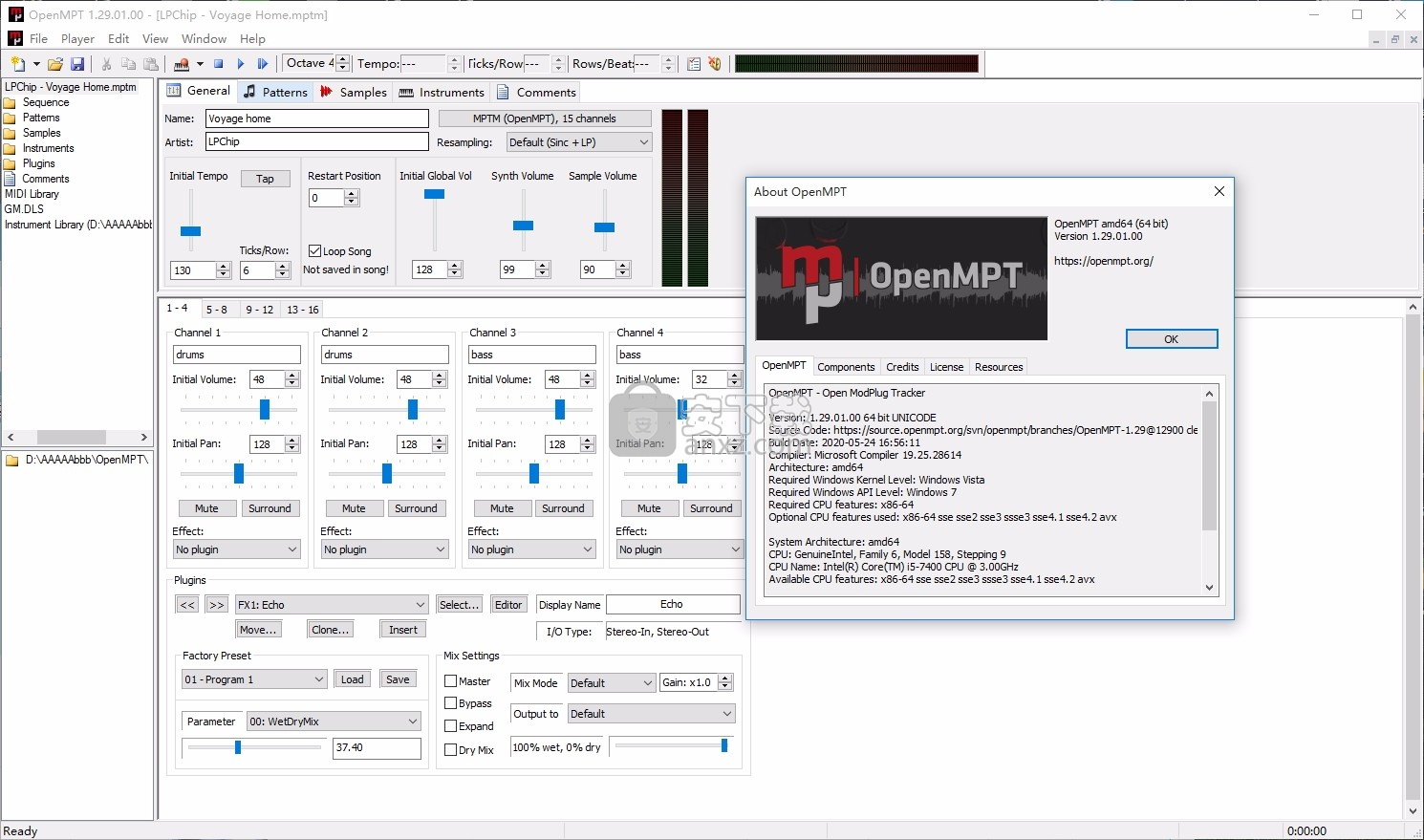 OpenMPT(音乐跟踪与处理工具)