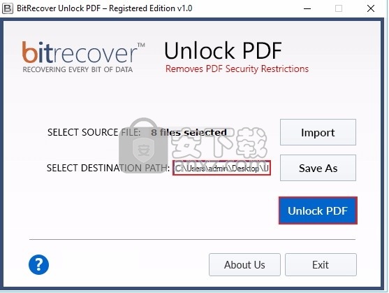 Unlock PDF Wizard(PDF文件解锁与密码更改)