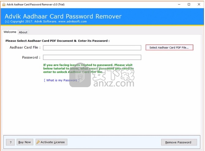 Aadhaar Card Password Remover(Aadhaar卡密码删除器)