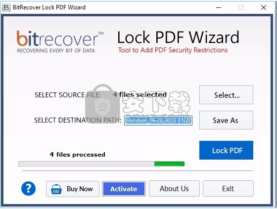 Lock PDF Wizard(PDF加密与限制设定工具)