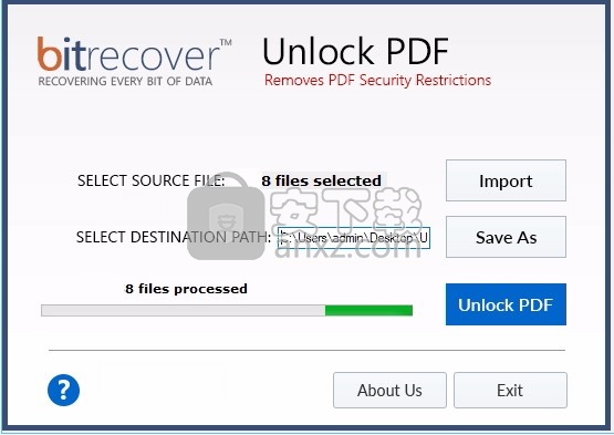 Unlock PDF Wizard(PDF文件解锁与密码更改)