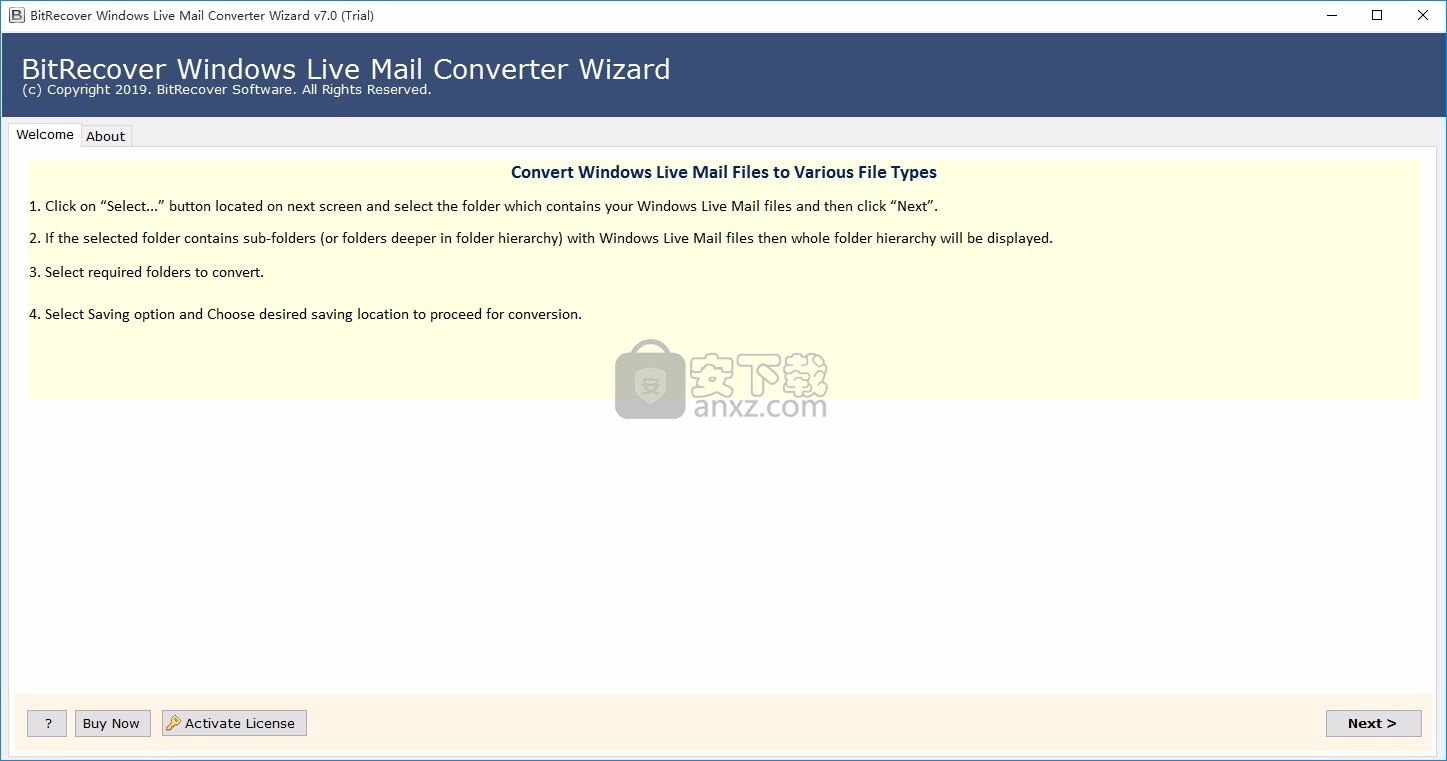 Windows Live Mail Converter(Mail电子邮件备份工具)