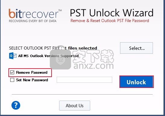 PST Unlock Wizard(PST文件解锁与密码更改工具)