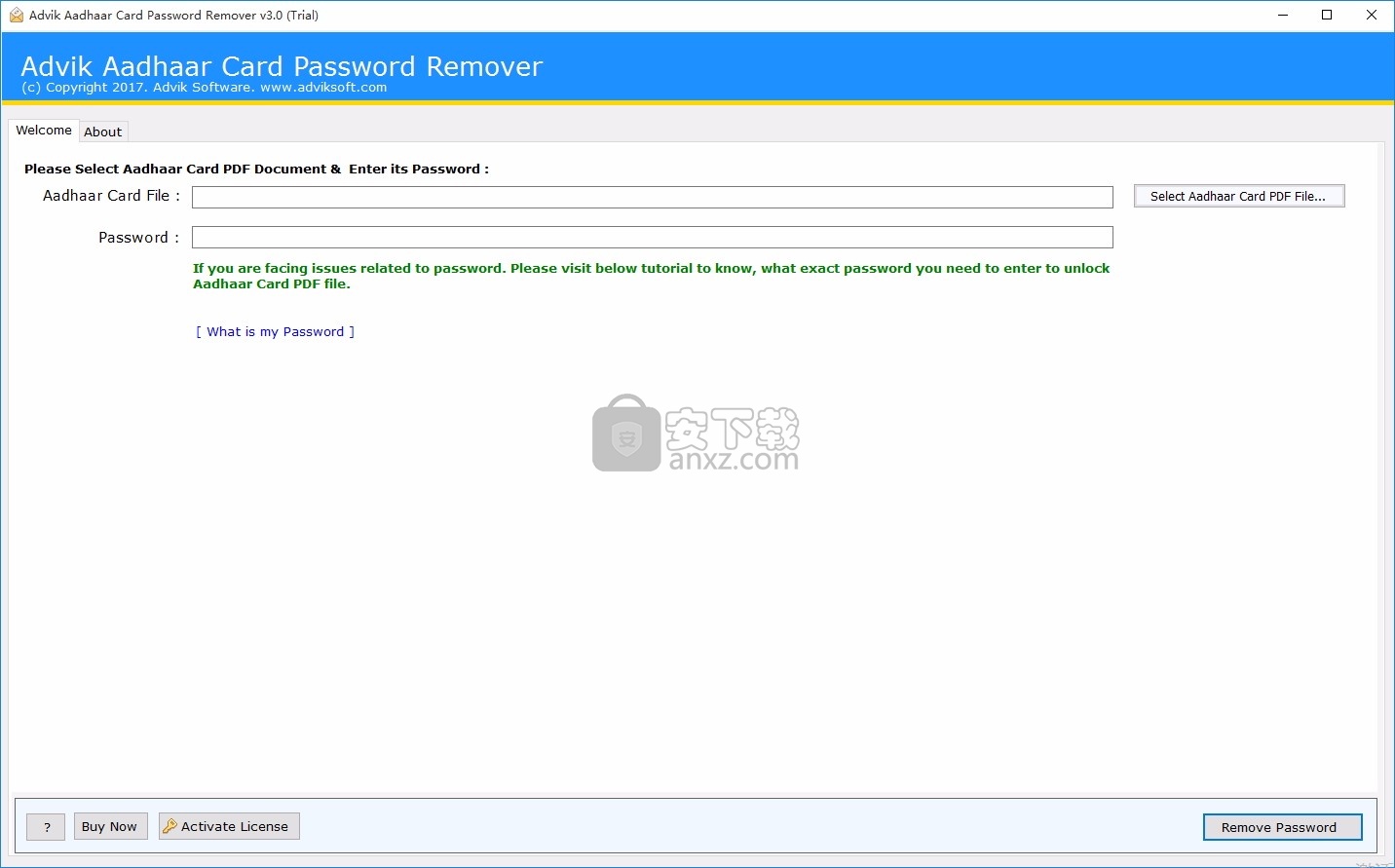 Aadhaar Card Password Remover(Aadhaar卡密码删除器)