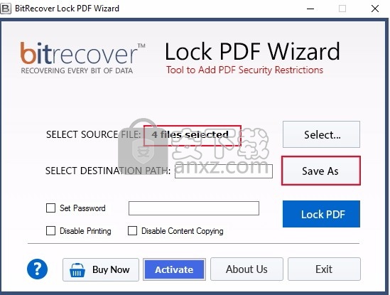 Lock PDF Wizard(PDF加密与限制设定工具)