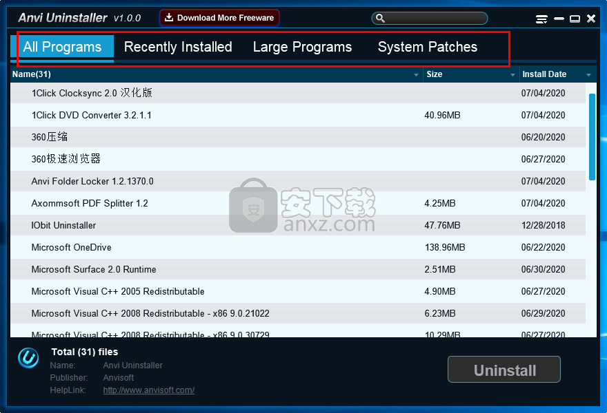 Anvi Uninstaller(软件卸载工具)