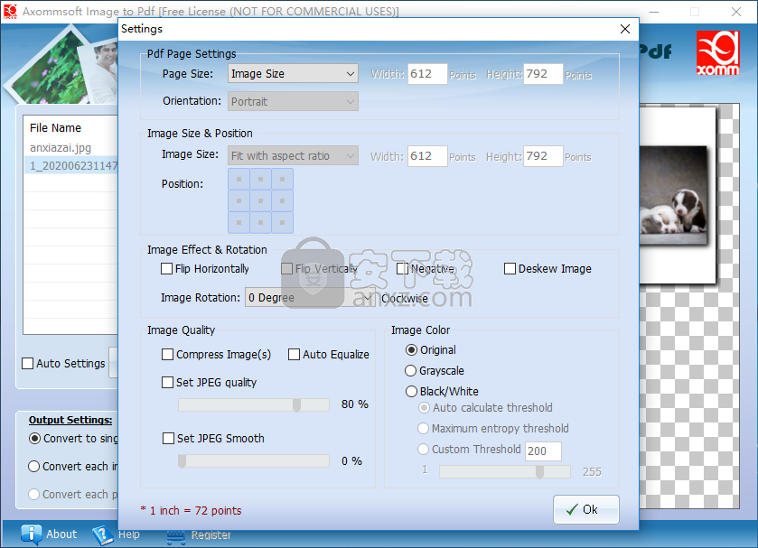 图片转pdf软件(Axommsoft Image to Pdf)