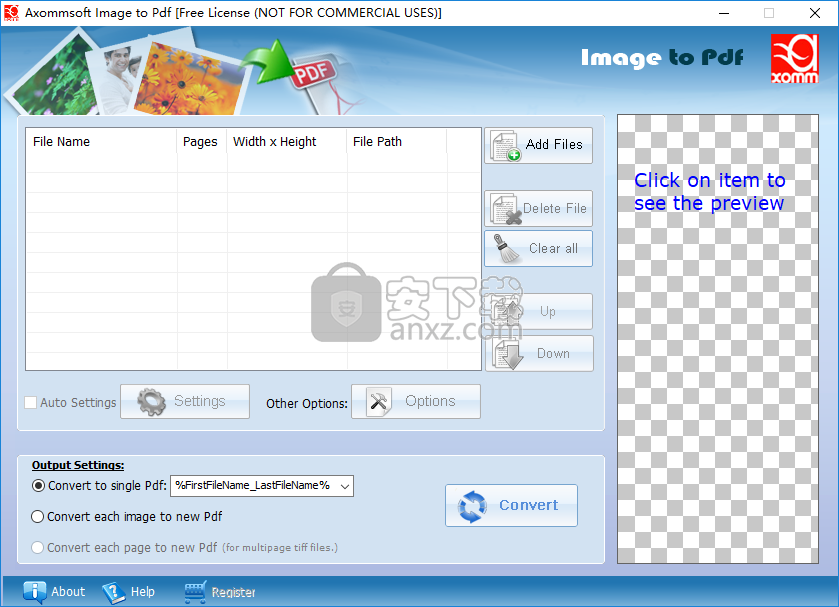 图片转pdf软件(Axommsoft Image to Pdf)