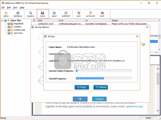 MBOX to CSV Wizard(MBOX转CSV)