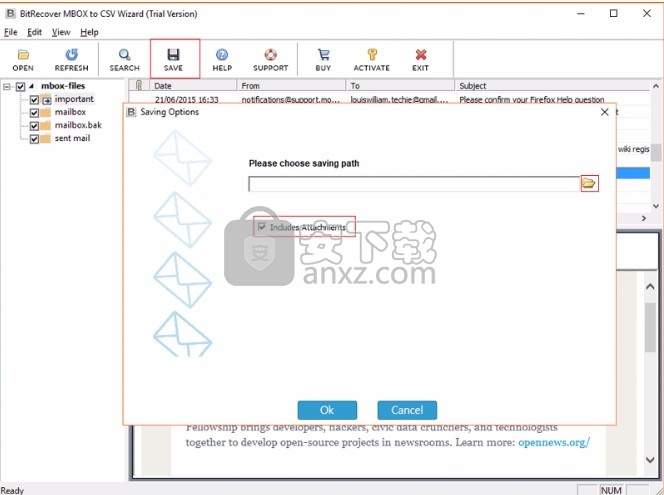 MBOX to CSV Wizard(MBOX转CSV)