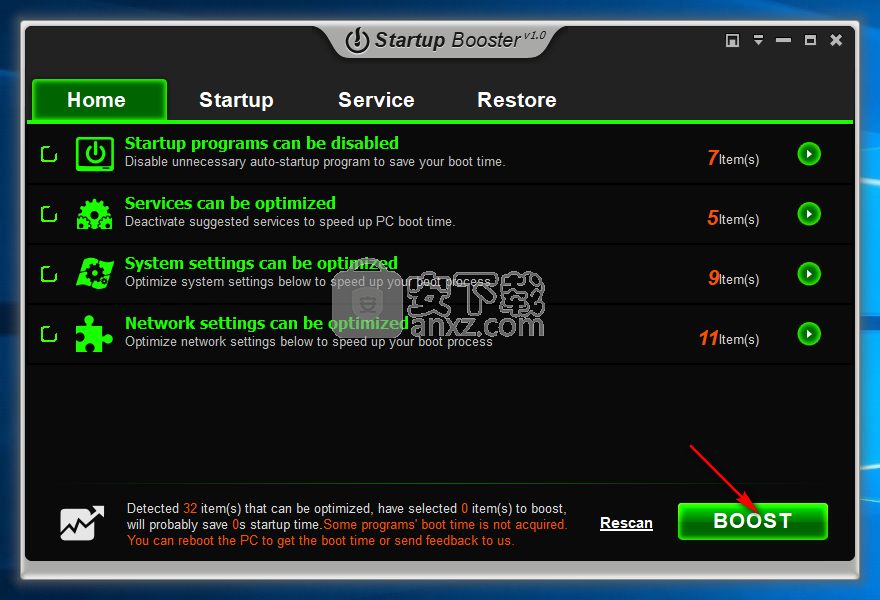 Anvi Startup Booster(开机启动优化软件)