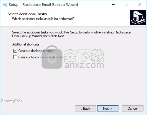 Rackspace Backup Wizard(Rackspace电子邮件备份)