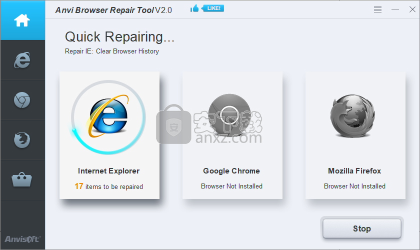 Anvi Browser Repair Tool(IE浏览器修复工具)