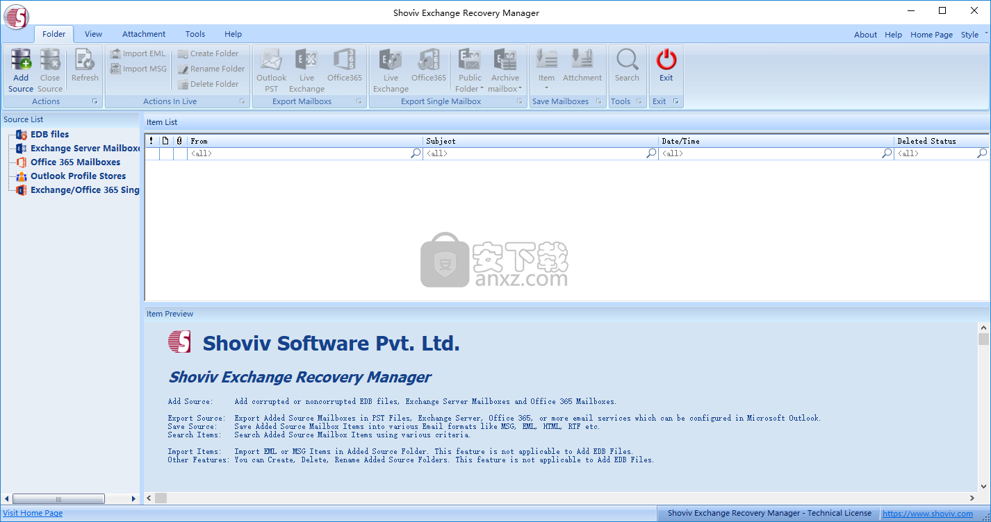 Shoviv Exchange Recovery Manager(Exchang恢复软件)