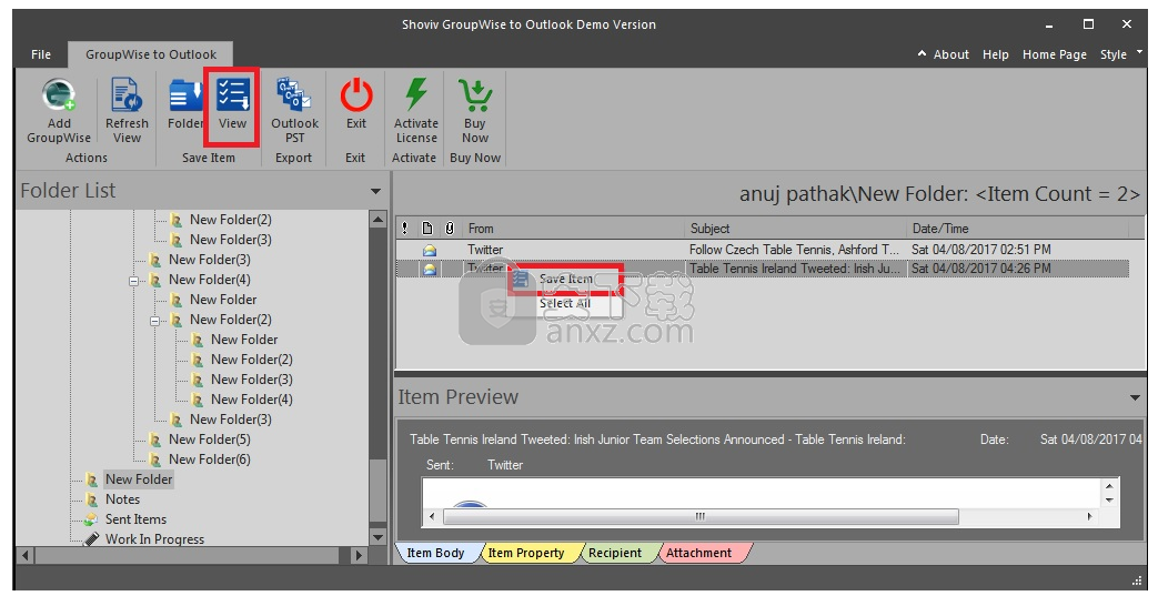 Shoviv Groupwise to Outlook Converter(Groupwise转outlook工具)