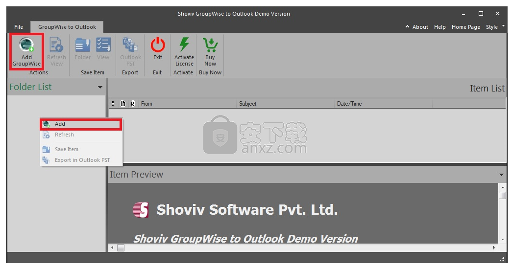 Shoviv Groupwise to Outlook Converter(Groupwise转outlook工具)