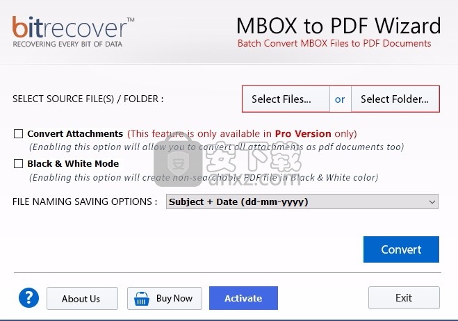 MBOX to PDF Wizard(MBOX转PDF)