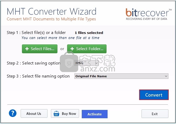 MHT Converter Wizard(MHT文件转换工具)