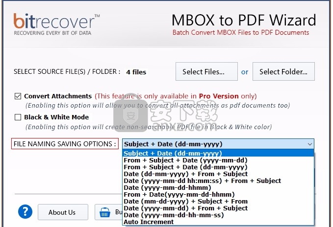 MBOX to PDF Wizard(MBOX转PDF)