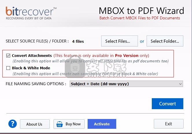 MBOX to PDF Wizard(MBOX转PDF)