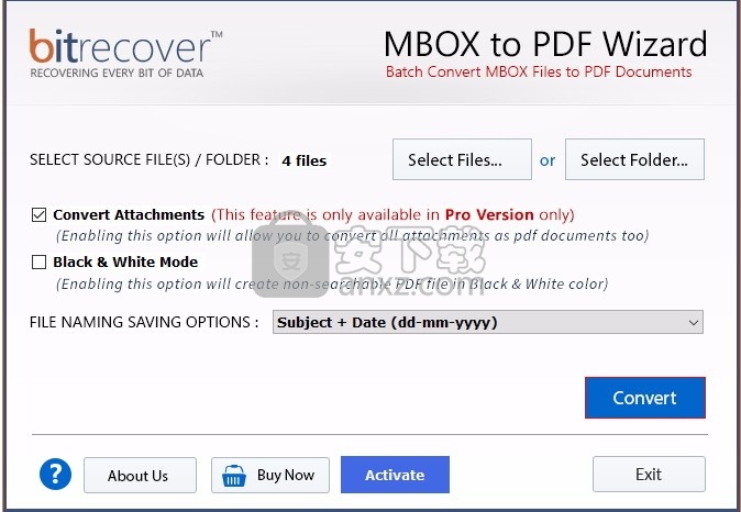 MBOX to PDF Wizard(MBOX转PDF)