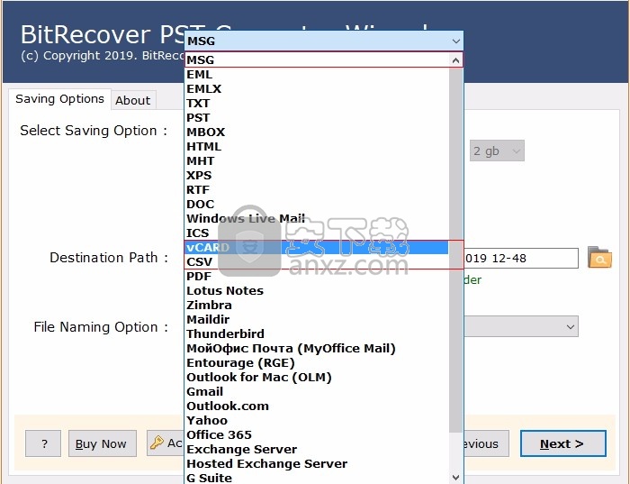 PST Contacts Wizard(PST Contacts文件转换工具)