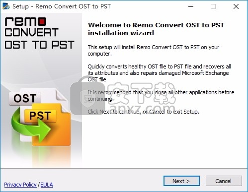 Remo Convert OST To PST(OST转PST)