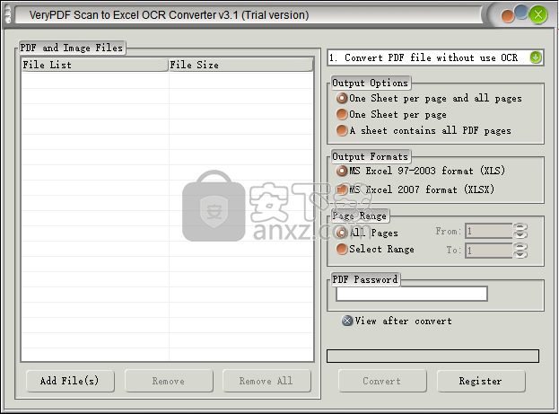 VeryPDF Scan to Excel OCR Converter(扫描件转Excel转换器)